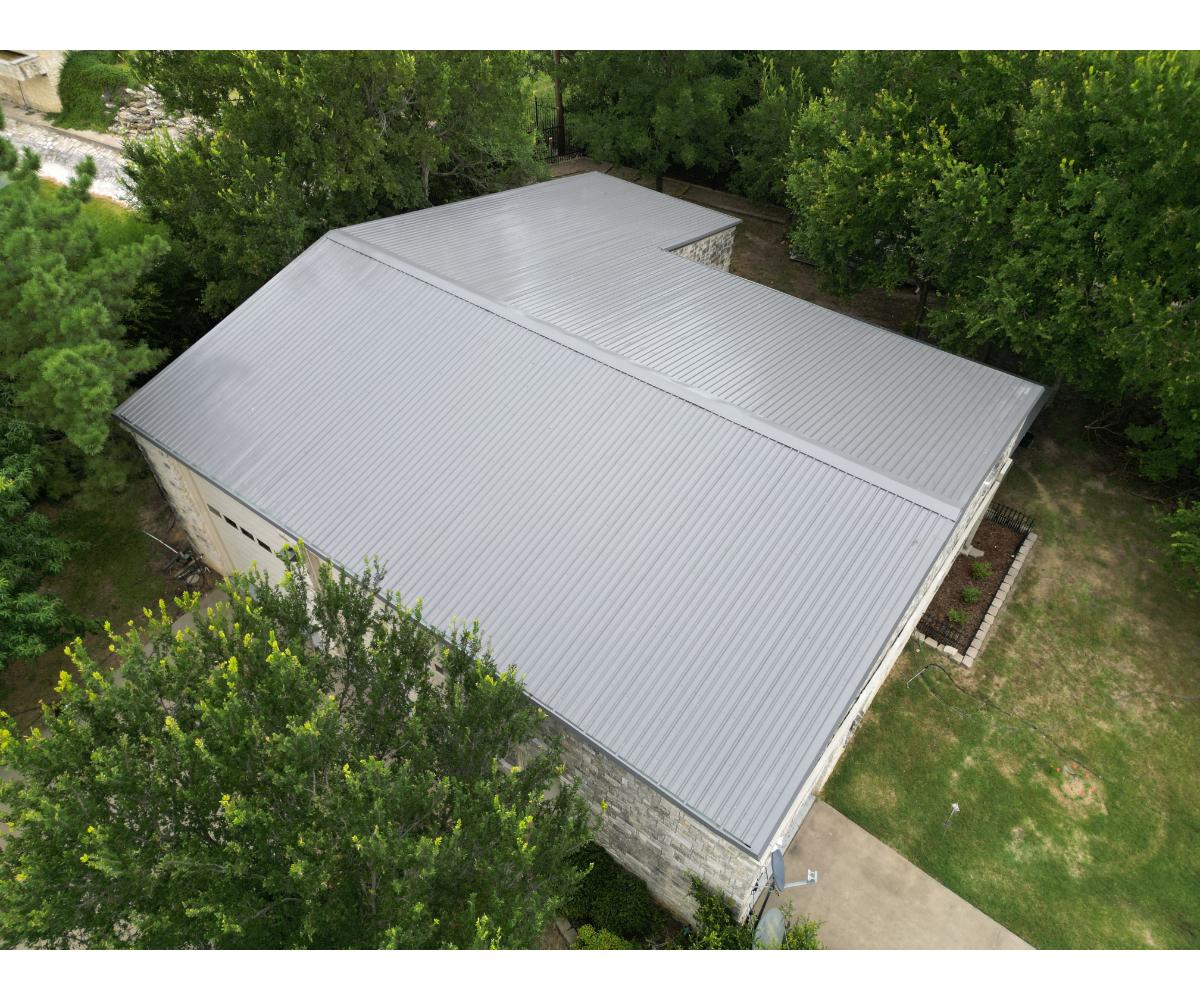 Recent metal roofing project by Ryze Roofing & Construction